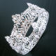 Thick silver white crystal