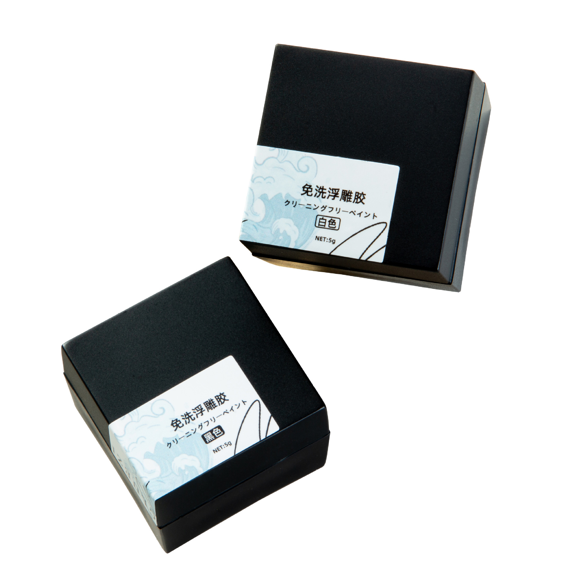 Embossed three-dimensional nail polish new popular color black and white canned 5g3D painted glue gypsum glue cream glue