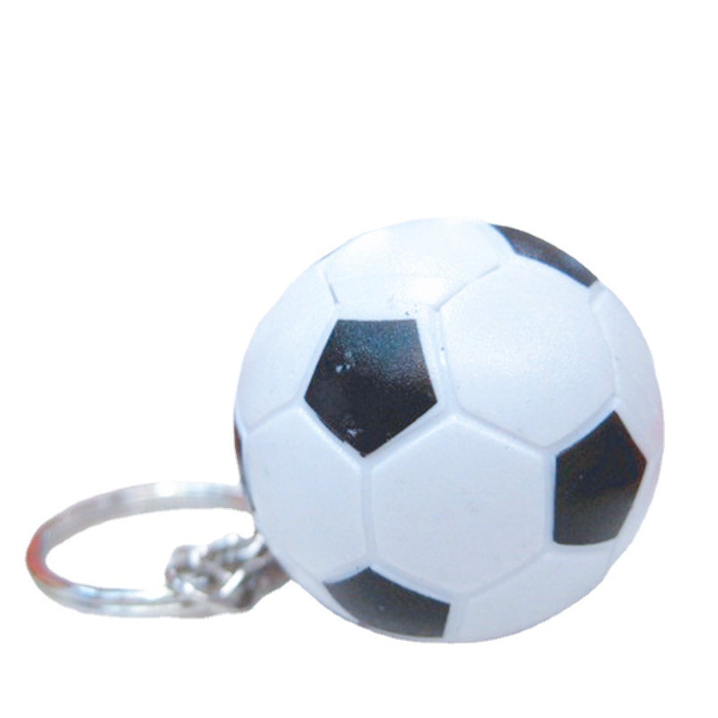 Explosive mini football key chain pendant simulation baseball golf tennis key bowling keychain key ring