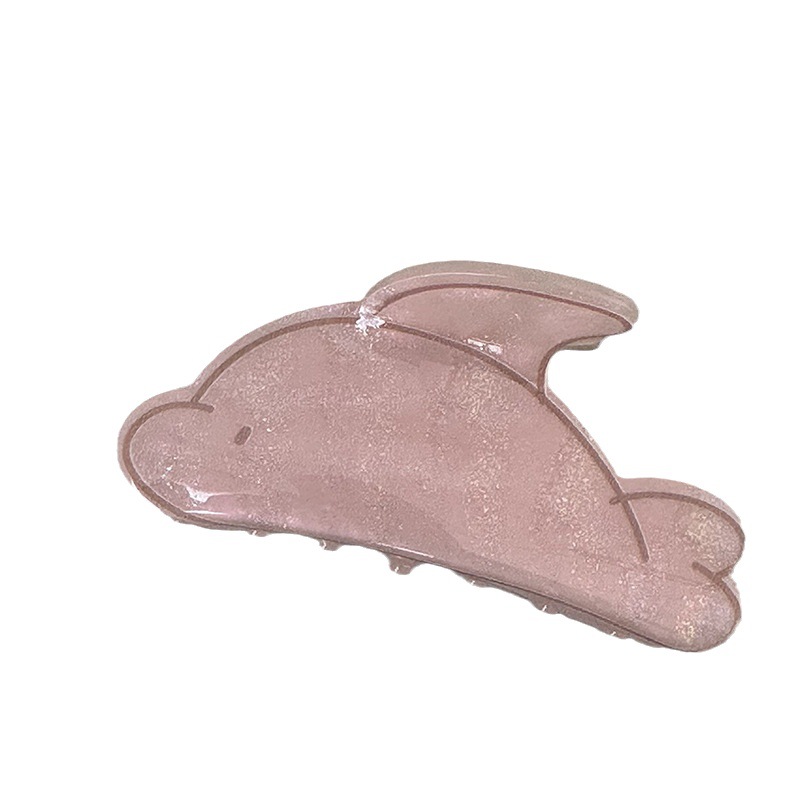 Piccolo pesce delfino presa divertente carina ragazza capelli indietro artiglio updo squalo clip creativo testa posteriore capelli presa copricapo_voghion.com
