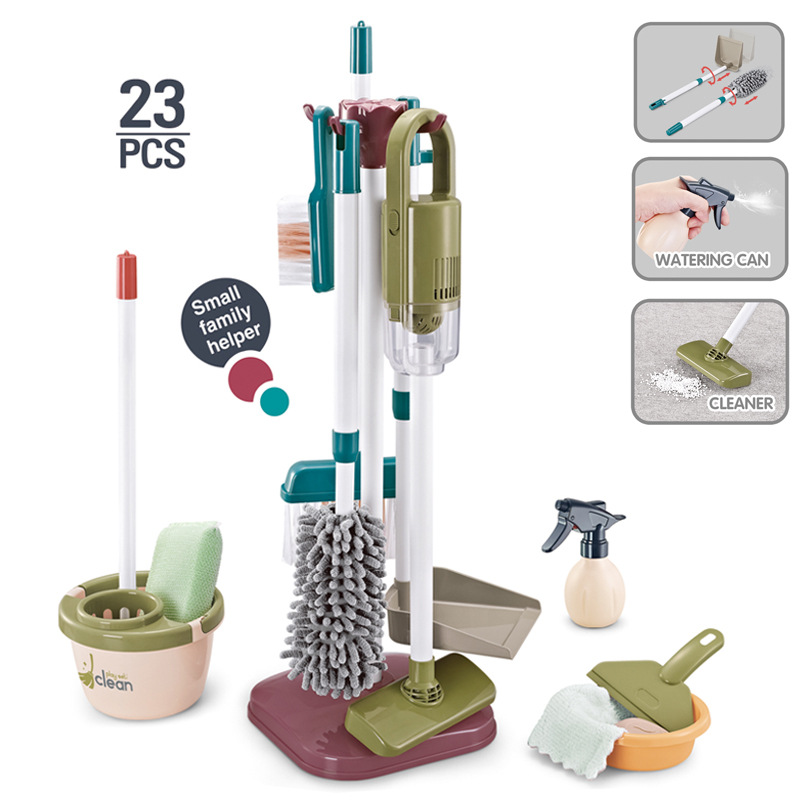 Play House children's simulation household appliances cleaning toys girls cleaning simulation vacuum cleaner tool set