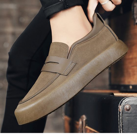 2025 spring new breathable men's bean shoes Korean fashion casual shoes young men's shoes trend single shoes