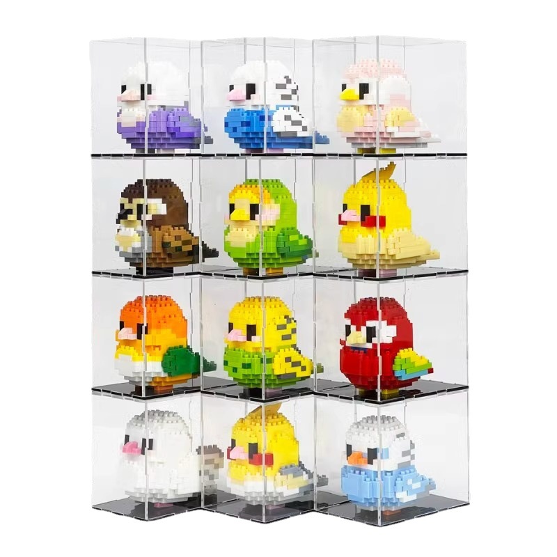 Compatible with Lego Original Birds Macaw Parrot Xuan Feng Children's Ornaments Educational Assembled Toys Building Blocks Gift