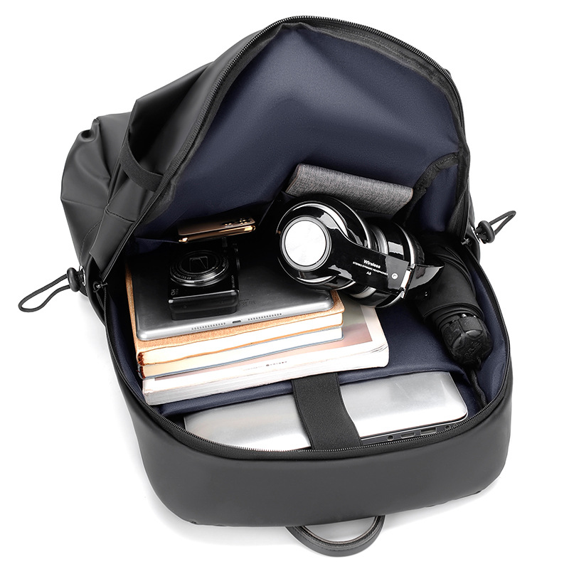 New Men's Commuter Backpack Film Simple Large Capacity Backpack Water-repellent Multifunctional Computer Bag for Men