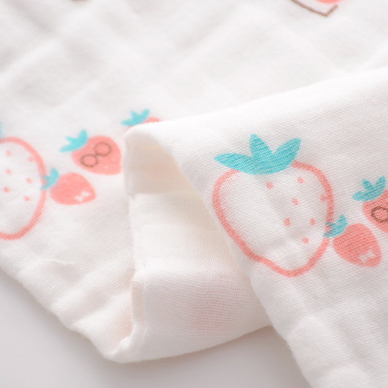 25*48 six layer cotton small towel baby gauze wash towel high density bubble gauze children's towel bath towel saliva towel