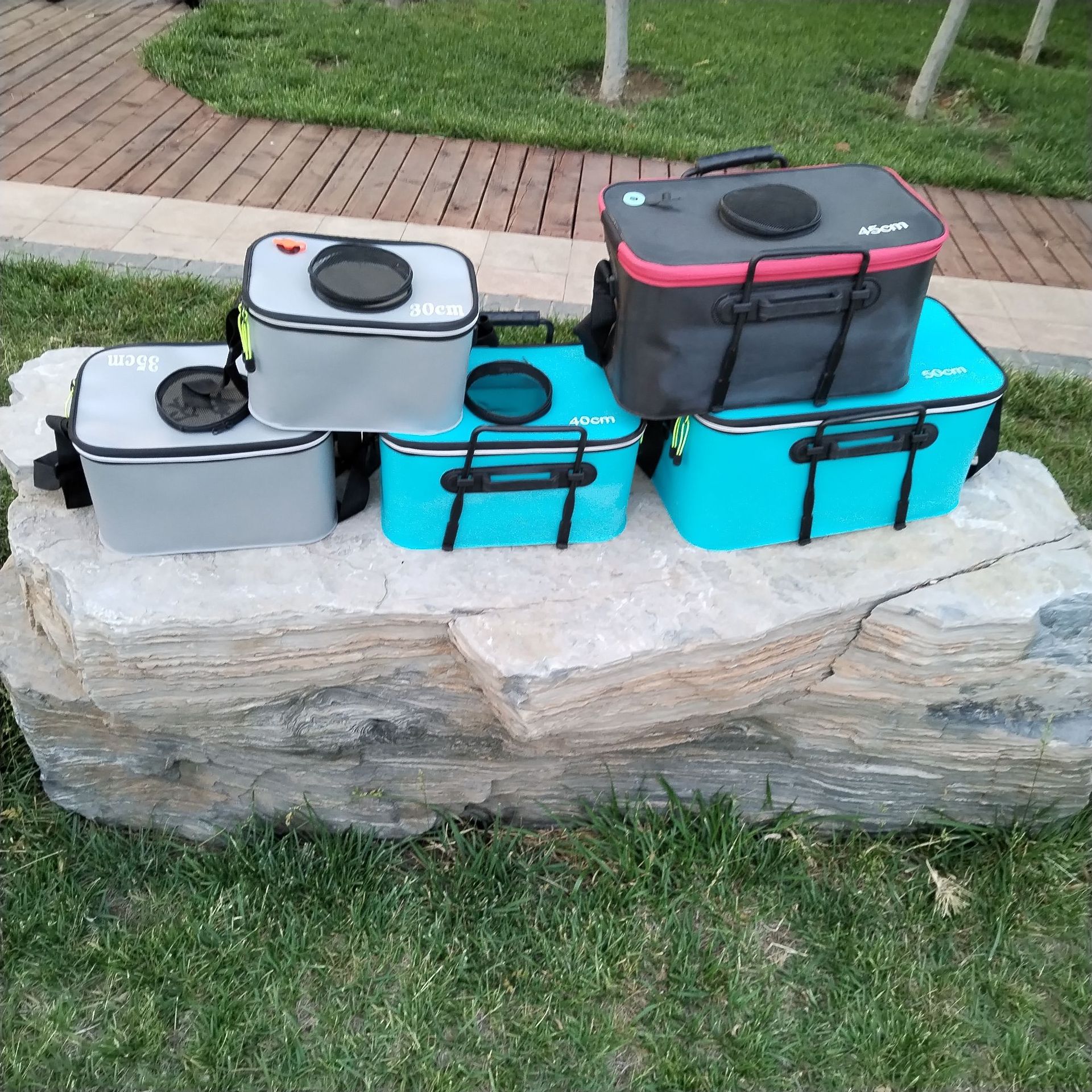 Wholesale Folding EVA Fishing Bucket Backable Fish Protection Bucket Multi-purpose Fishing Bucket Live Fish Bucket Fish Box Fish Bucket