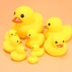 Baby Bathing Water Play Toy Children's Soft Rubber Pinch Call Voice Duck Baby Water Play Swimming Duck