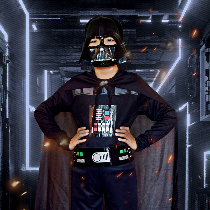 Halloween Black Soldier White Soldier Star Wars Costume Jedi Knight Kids Cos Yoda Mandalorian Romance Suit