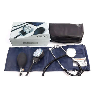 Manual sphygmomanometer single listening and listening stethoscope arm type single head dial type hearing fetal heart medical manual sphygmomanometer foreign trade