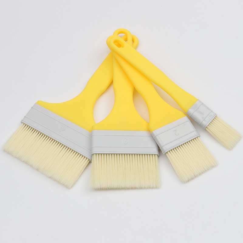 Imitation wool brush soft hair paint coating brush plastic handle water paint brush seamless soft hair brush baking barbecue brush