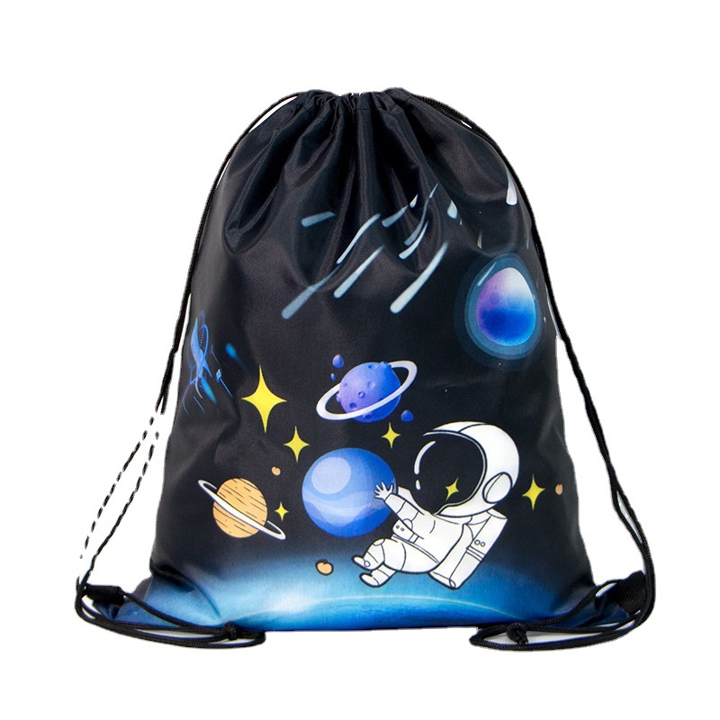 New children's swimming bag fashion cartoon printed beach bag boys and girls Oxford cloth backpack wholesale