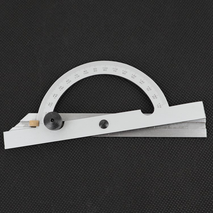 Fan Yu Factory Industrial Grade Adjustable Protractor Angle Gauge Angle Ruler Vernier Caliper Carbon Steel Chrome Plated