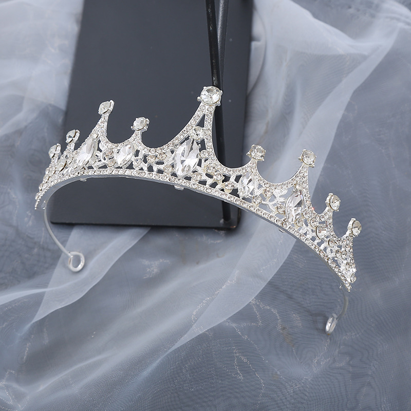 Korean Style Hot Selling Bride Crown Amazon for Queen Crown Princess Birthday Hair Accessories Ball Car Show Headwear