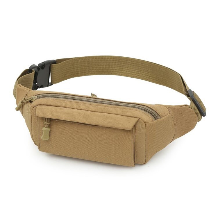 Camouflage Waist Bag Men's Outdoor Tactical Waist Bag Crossbody Large Capacity Sports Mobile Phone Bag Men's Construction Site Cashier Small Waist Bag