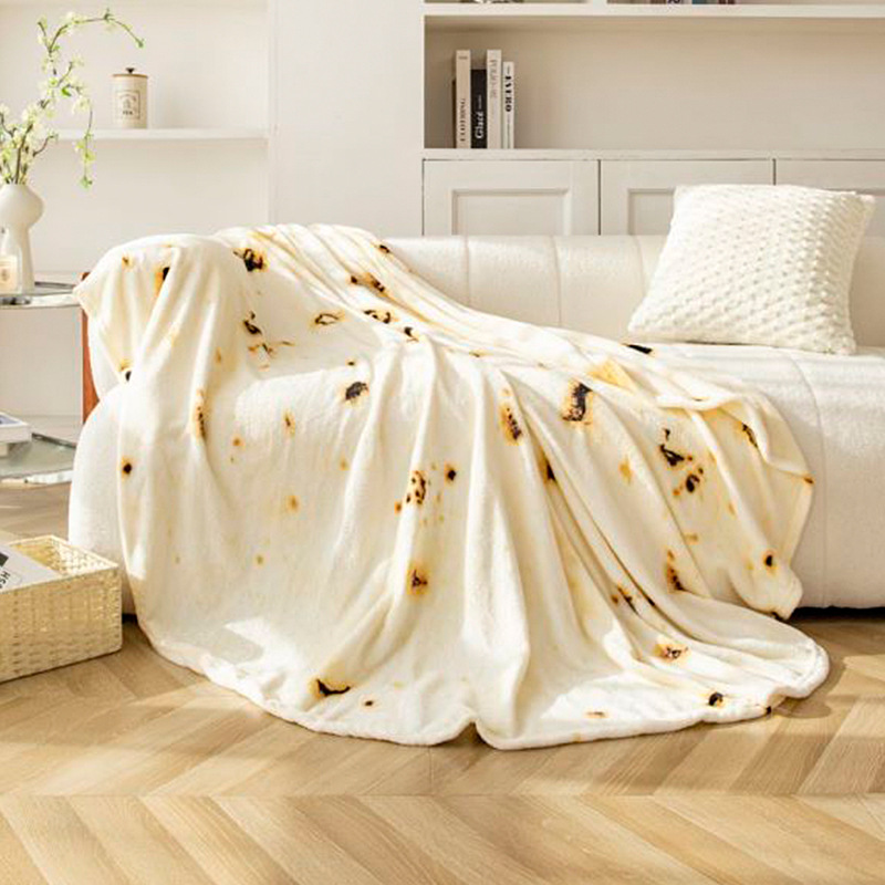Cross-border pizza blanket pancake blanket simulation food blanket flannel blanket air conditioning blanket office blanket sofa blanket