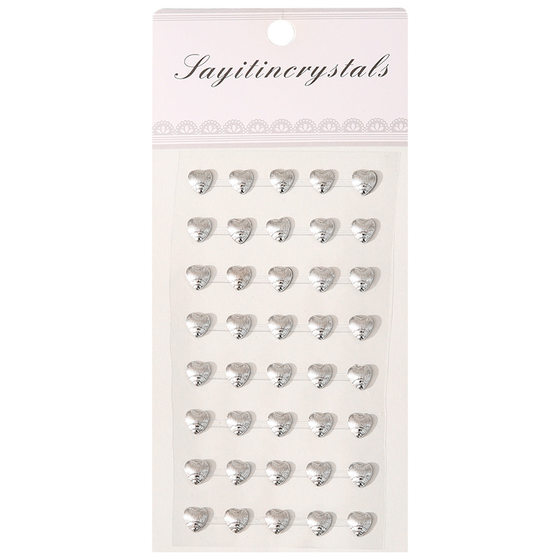 Hand account flash diamond sticker gold silver acrylic decorative mobile phone case makeup Collage crystal diy decorative small stickers