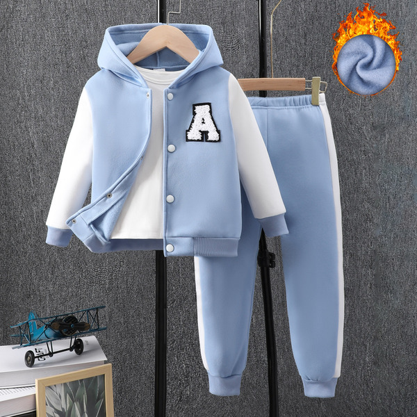 Set with hood, suitable for import, long sleeve, A-line