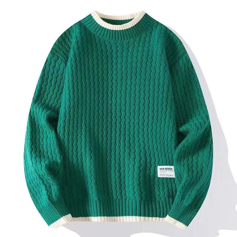One-piece delivery sweater men's autumn and winter versatile trendy loose sweater ins lazy pullover sweater coat