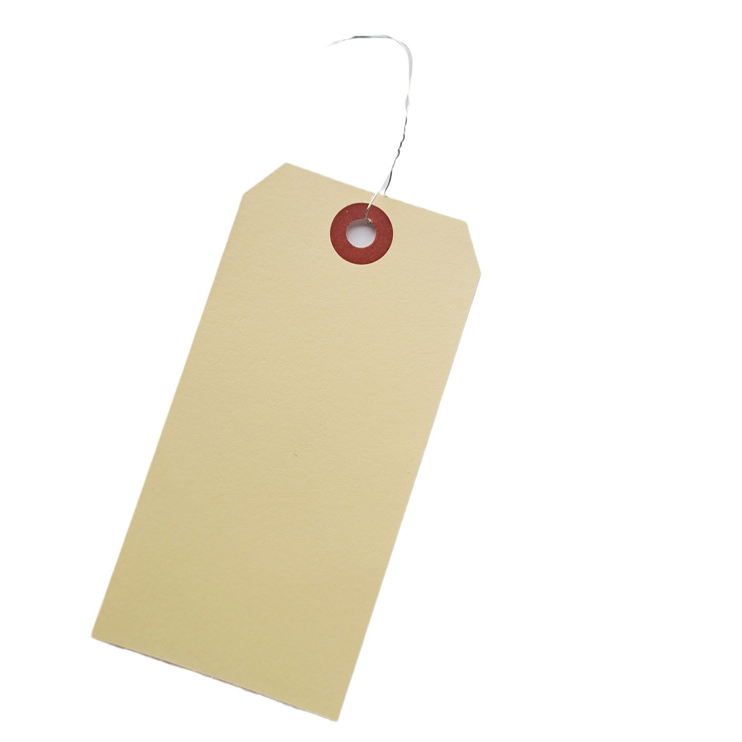 Factory Direct sales Manila tag environmental protection paper hanging card printing reinforcement ring with iron wire price label can add LOGO