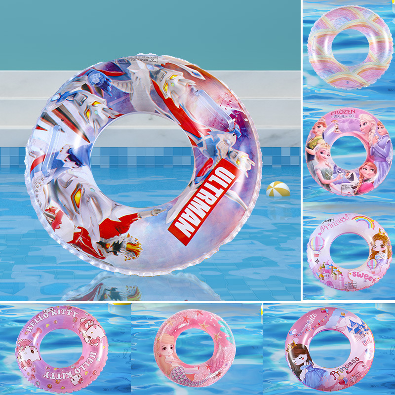 Factory wholesale children's swimming ring thickened inflatable swimming ring 3 years old -6 years old children's cute cartoon armpit lifebuoy