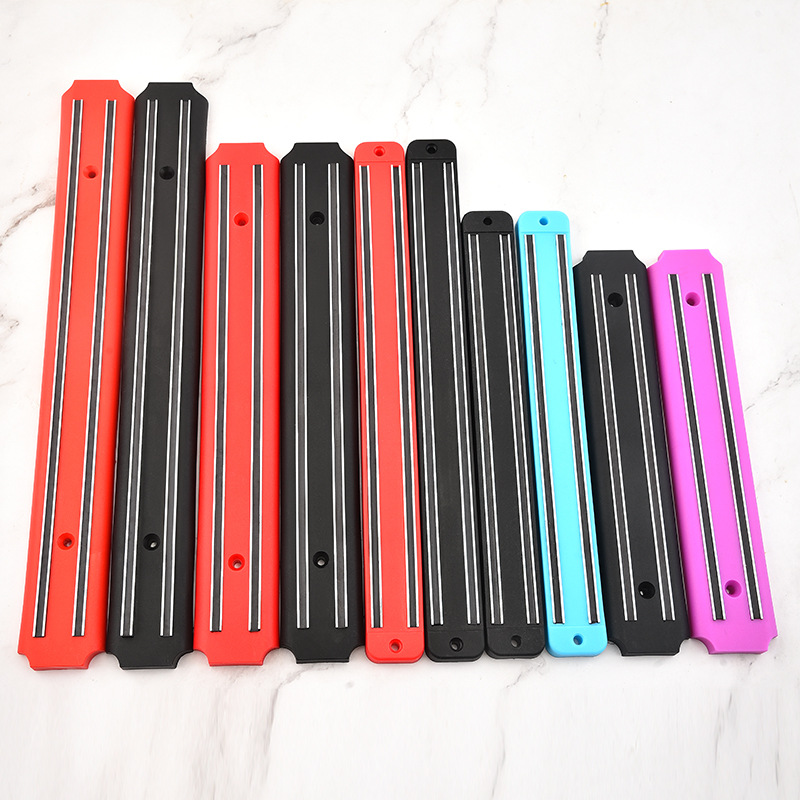 New plastic magnetic strip knife rack kitchen wall-mounted magnet suction knife holder knife storage rack spot