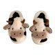 Women's winter New soft cute cow cotton slippers Korean style student Fashion Home warm soft bottom plush shoes