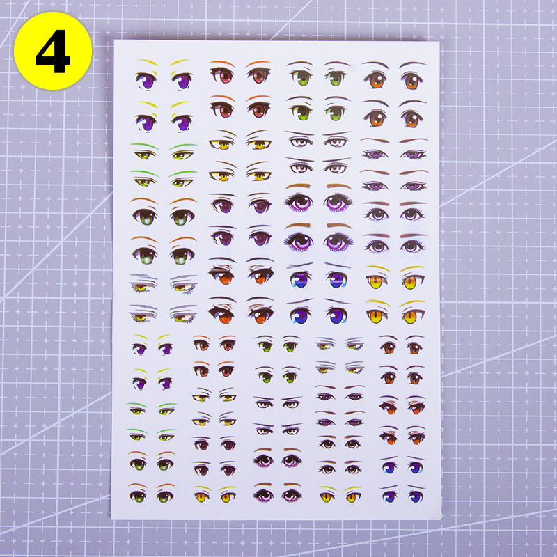 Ultra-light Clay GSC Eye Water Sticker Soft Pottery Clay Figure Clay Hand-made DIY Expression Facial Sticker