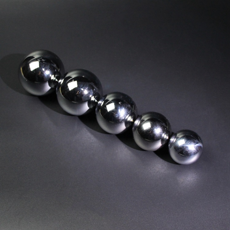 Baoding Fitness Iron Ball Brocade Box Chrome-plated Solid Like Silver Hollow Ring Tone Hand Massage Middle-aged and Elderly Fitness Handball