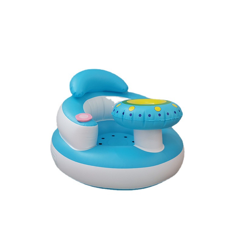Flying saucer inflatable baby learning chair sofa pvc material baby learning to sit artifact factory spot