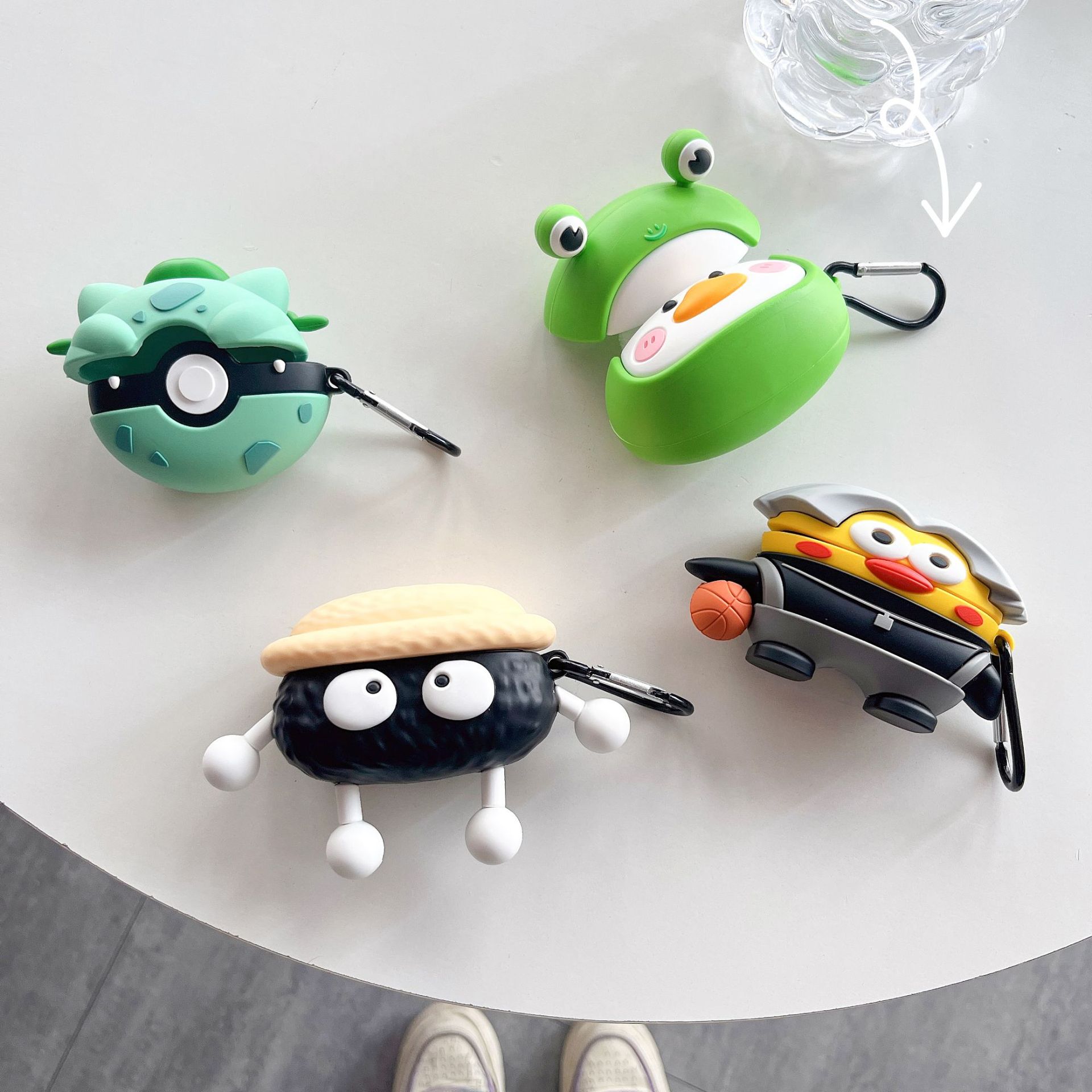 Cartoon silicone soft case for Sony WF-1000XM4 Bluetooth headset protective case cute personalized creative storage