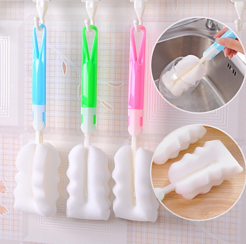 Spot independent packaging removable bottle brush insulation Cup brush milk bottle brush cleaning brush tea cup cleaning brush
