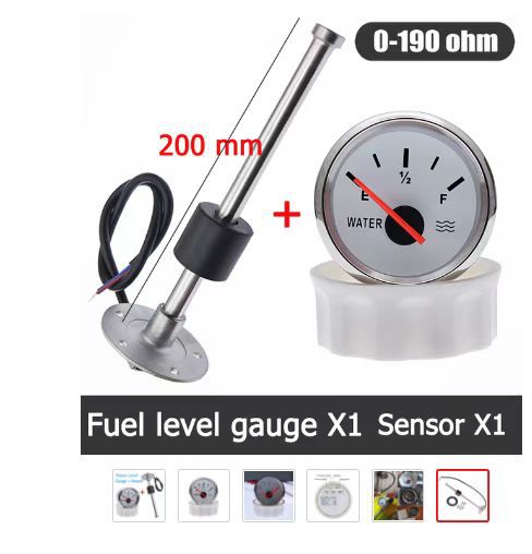 Round water level meter with oil float for RV truck yacht diesel vehicle modification intelligent alarm imported core