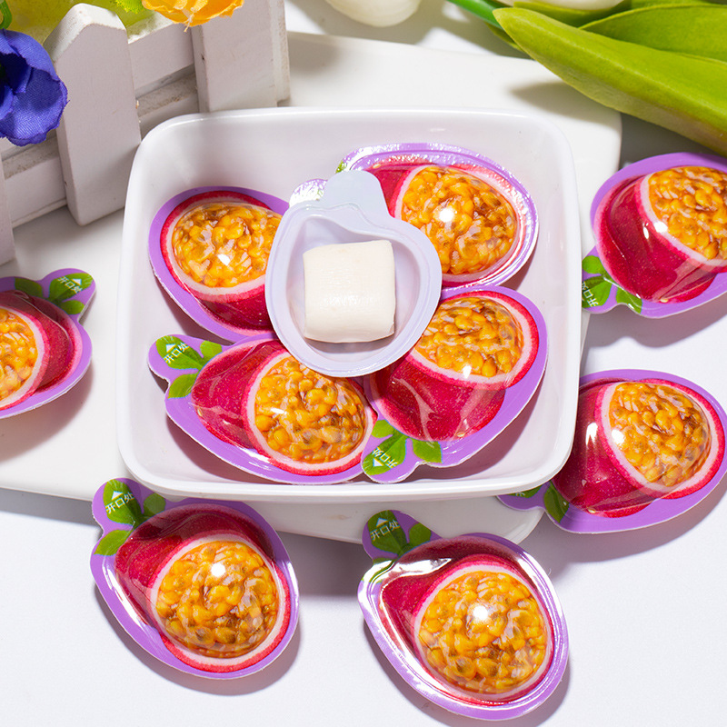 3D passion fruit new soft candy Internet celebrity fruit candy office small food Candy bulk wholesale factory snack