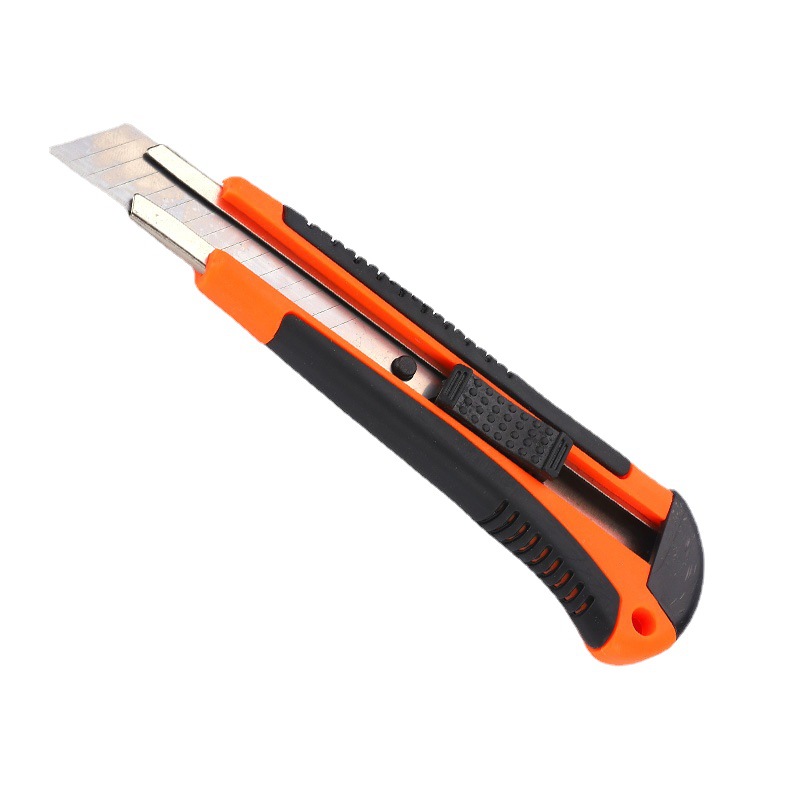 Factory wholesale 223 plastic coated art knife stainless steel paper cutting knife express knife wallpaper knife unpacking knife folding knife cutting knife