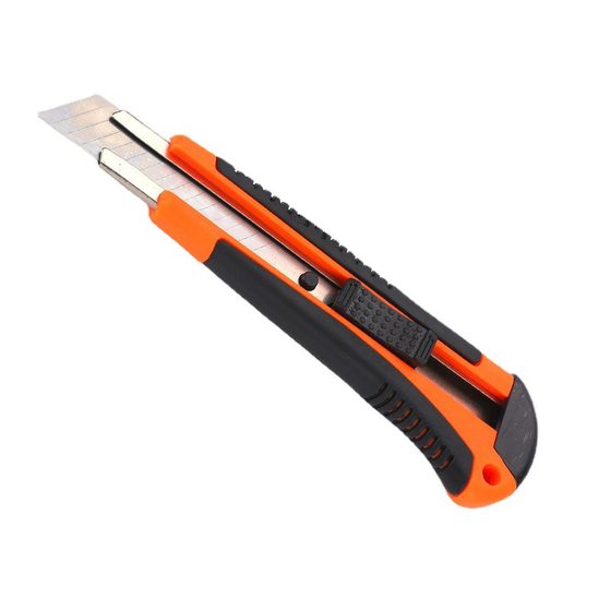 Factory wholesale 223 plastic coated art knife stainless steel paper cutting knife express knife wallpaper knife unpacking knife folding knife cutting knife