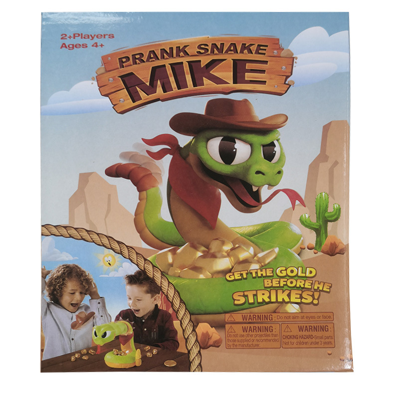 Cross-Border electric scary rattlesnake trick toy fun desktop multiplayer party game bite hand factory direct sales