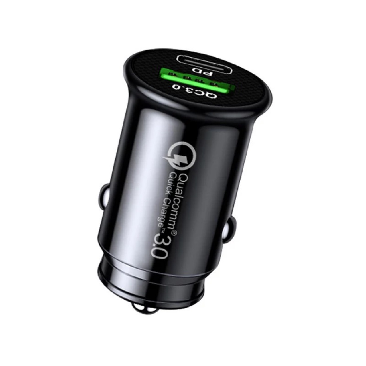 Car charger pd fast charging flash charging car cigarette lighter one-on-two conversion head Dual usb car charging head