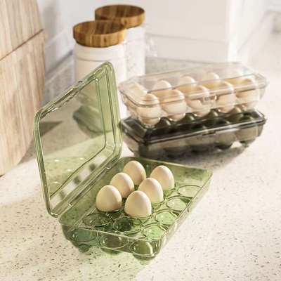 Storage egg rack with lid storage box for refrigerator storage artifact food grade kitchen preservation box