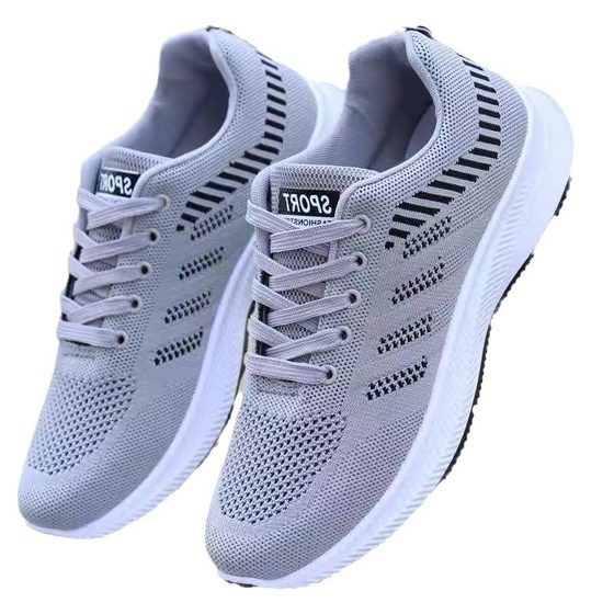 2024 new sports shoes comfortable breathable small white shoes fly woven breathable casual shoes