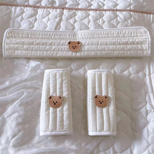 ins South Korea baby anti-bite handlebar front armrest protective cover baby walking artifact stroller accessories universal removable