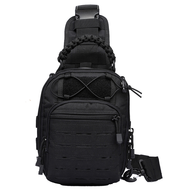 Regus Laser Punching Tactical Chest Bag Outdoor Sports Messenger Bag Amazon Cross-border Multifunctional Tactical Bag