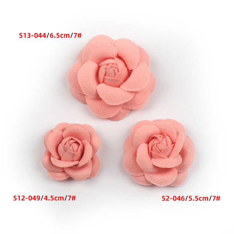 Artificial DIY Accessories Handmade Camellia Flower Bud Wool Fabric Flower Clothing Shoe Flower Accessories Hair Accessories Decorative Flowers