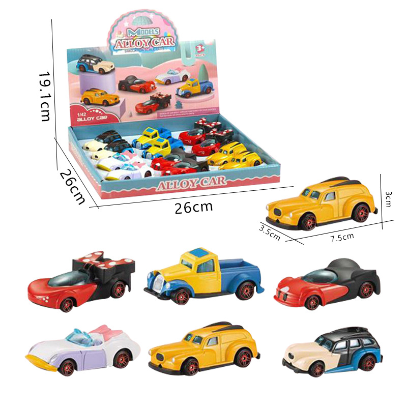 Children's alloy car simulation toy car car model back car alloy car stall wholesale cars Yiwu