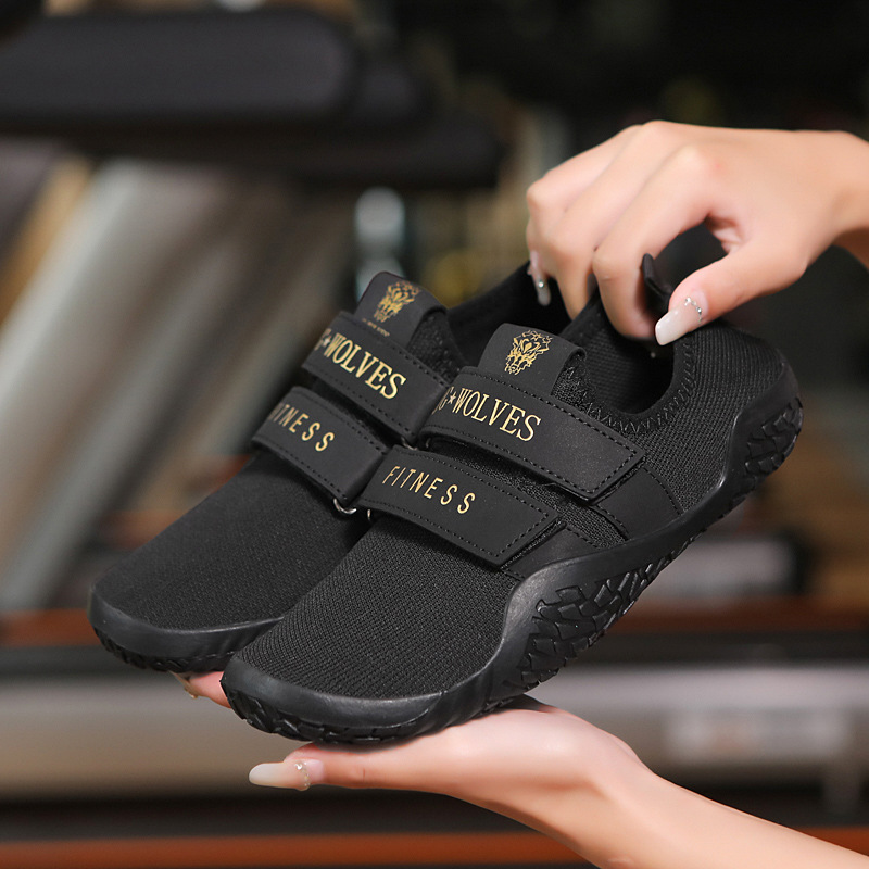 Flat for Professional Squat Hard Pull Shoes Women's Indoor Fitness sneaker Men's Non-slip Barefoot Strength Weightlifting Training Shoes