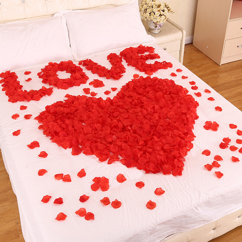 Artificial rose petals big red proposal confession romantic surprise layout props factory in stock wholesale