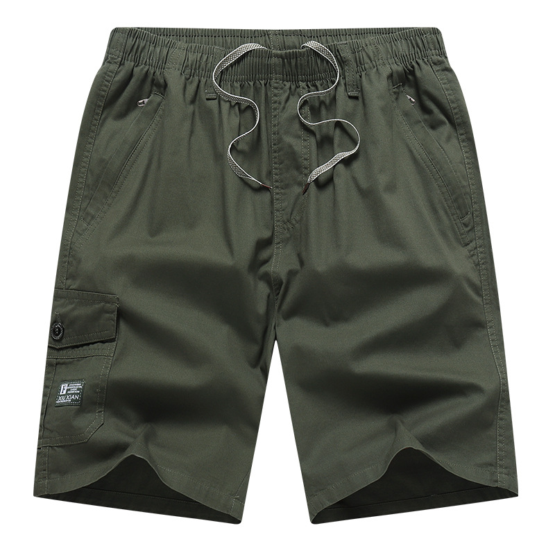 Shorts Men's Cross-border Foreign Trade Summer New Men's Shorts Large Size Cotton Overalls Men's Casual Trendy Half-length Pants