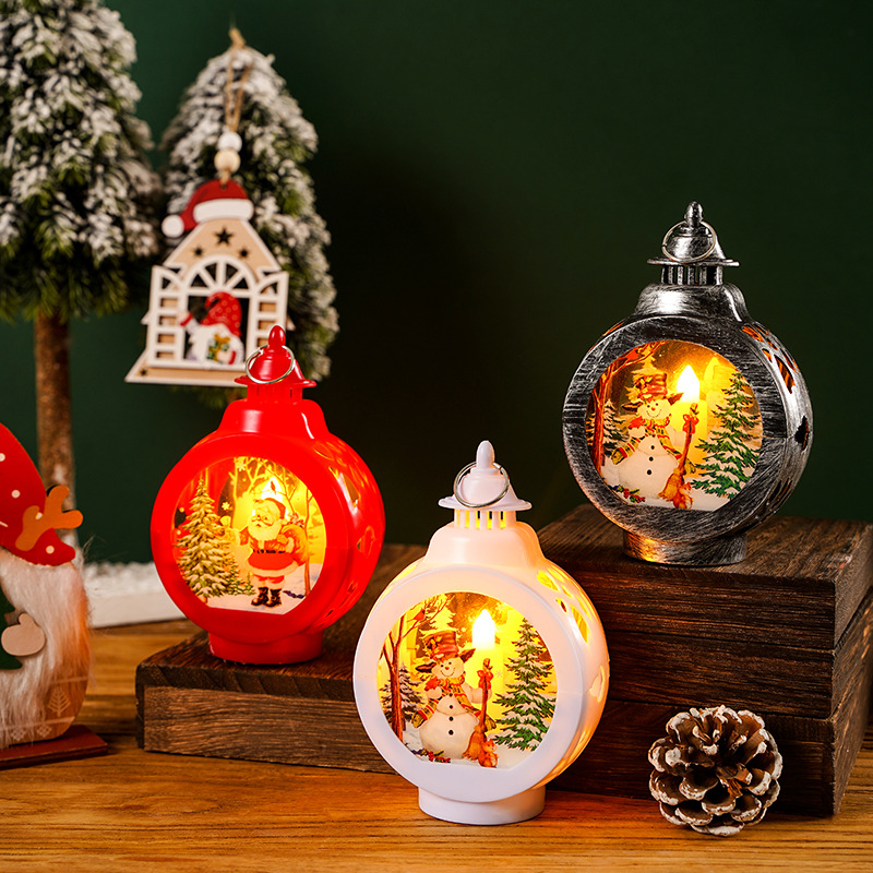 Christmas decorations Santa Claus luminous night light shop window ornaments Christmas tree pendant Christmas gift decoration