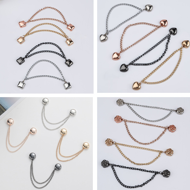 Leg-closed buckle artifact magnetic seaming-free clothing corner cuff trouser leg fixing clip arm-length trousers foot buckle fixing trousers length and shortening