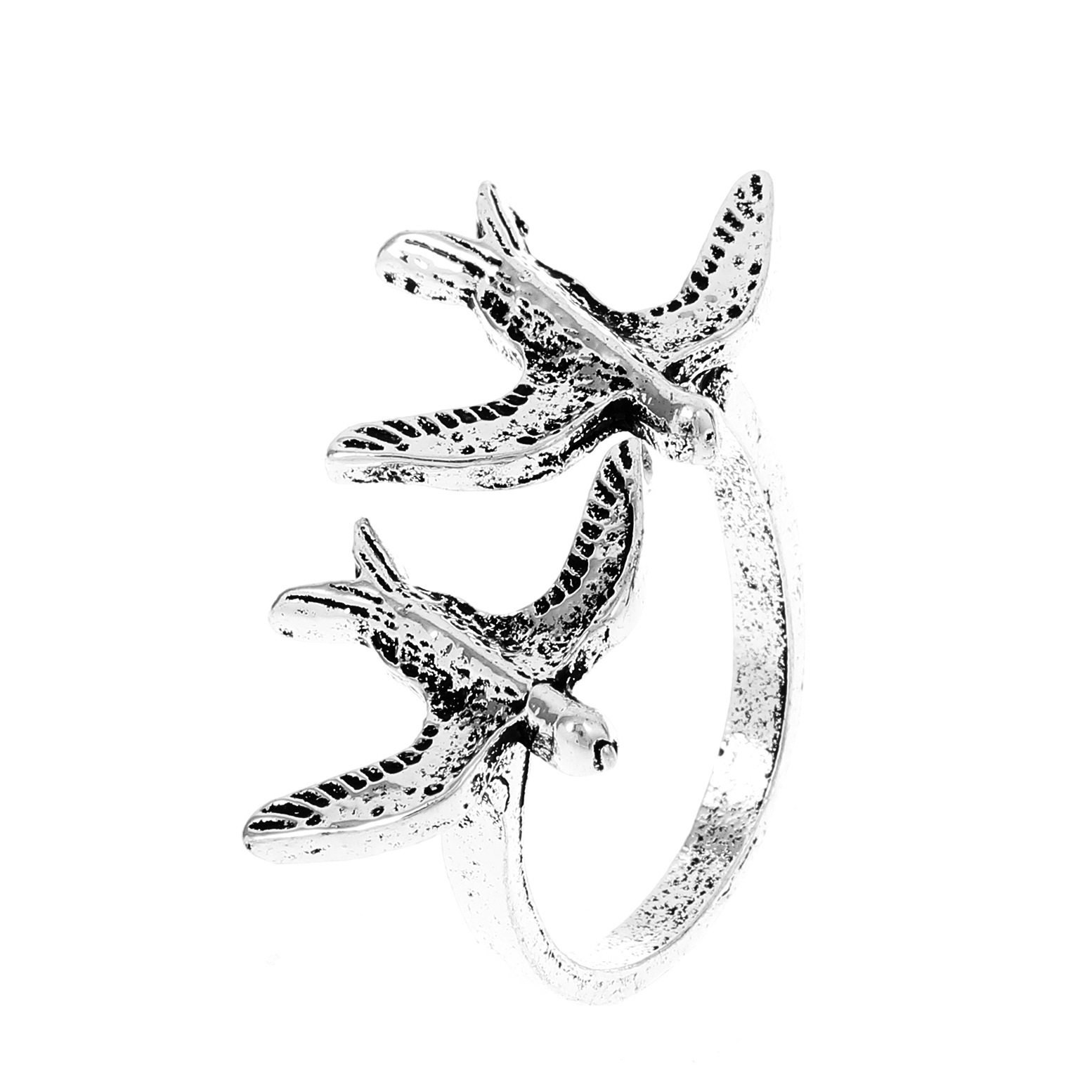 European and American Cross-border Personality Bird Ring Spring Women's 2025 Retro Niche Bird Ring Fashion Creative Finger Ring