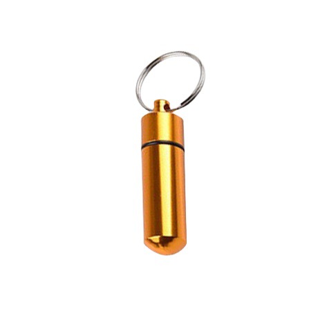 Spot aluminum alloy storage box waterproof sealed metal aluminum bottle convenient key chain storage pill jar